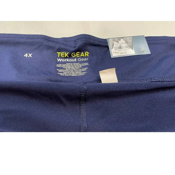 NWT Tek Gear Workout Womens Navy Blue Midrise Skort 4X, Fits Mid Thigh - Picture 4 of 5